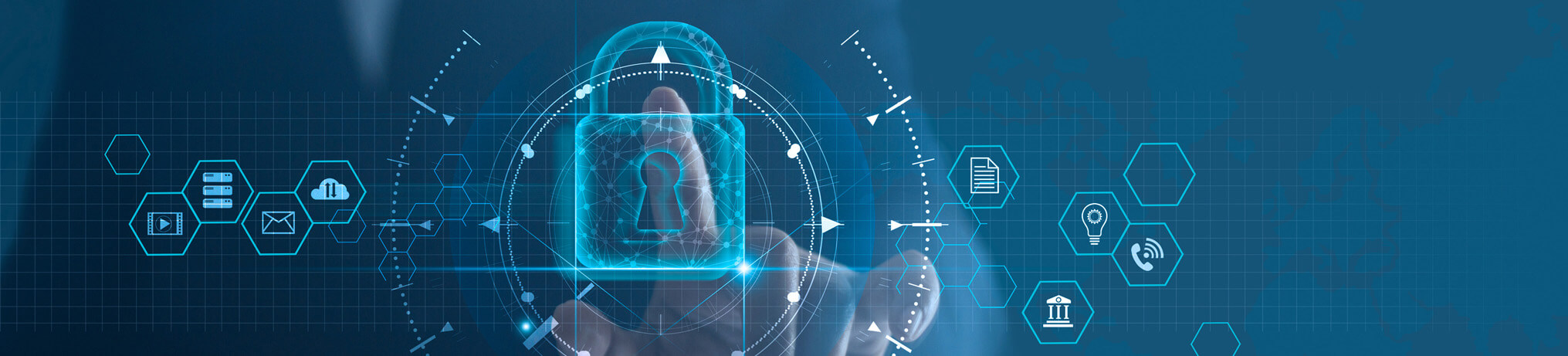 Visual representation of digital privacy and security.